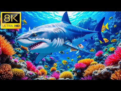 Видео: Морские животные 8K — Прекрасный океанский мир с коралловыми рифами и рыбами в лучшем виде