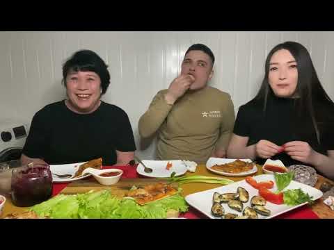 Видео: МУКБАНГ пицца | мидии 🤩 С ДНЁМ РОЖДЕНИЯ 🥳 всем отличного настроения ❤️