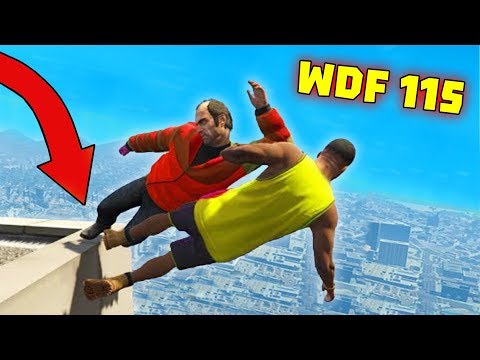 Видео: Приколы в GTA 5 | WDF 115 | Как спуститься с крыши?