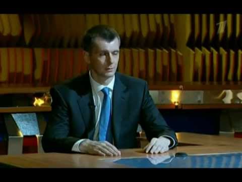 Видео: "Познер". Прохоров (20.02.2012)