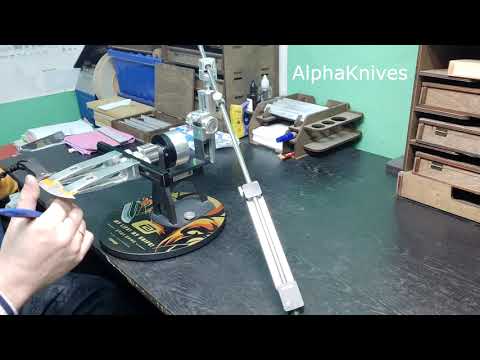 Видео: Заточка ножа из Х12МФ новыми брусками DST на связке COR.