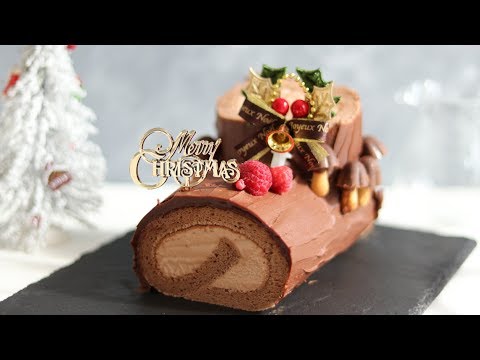 Видео: Bche de Noël ： Шоколадный торт с рулетом ｜HidaMari Cooking