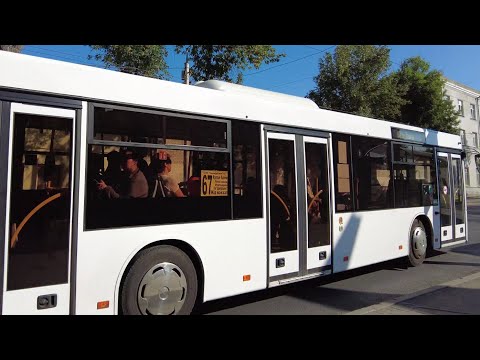 Видео: Тест нового трёхдверного автобуса с кондиционером в Самаре маршрут 67 (ЖД  вокзал- Крутые Ключи)