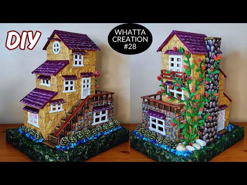 Видео: STOP throwing away cardboard, look what I've made! | Casa de Hadas | Сказочный дом | परियों का घर