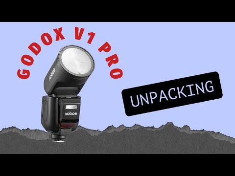 Видео: Unboxing Godox V1 Pro flash | Распаковка Godox V1 Pro flash