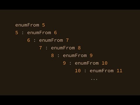 Видео: Практический Haskell, урок 9. Лень и списки