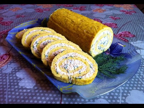 Видео: Рулет из Омлета с Плавленными Сырками / Roll The Omelet / Простой Рецепт (Очень Вкусно и Быстро)