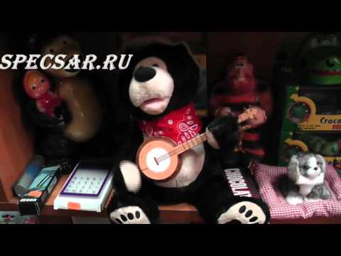 Видео: Мишка поющий с гитарой Specsar64.ru