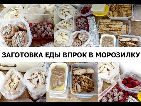 Видео: Полуфабрикаты в морозилку! Заготовка еды впрок! Бюджетные, блюда для семьи на неделю! Wollmer T1000.