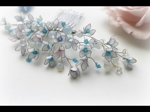 Видео: гребень для волос из проволоки и витраль  Comb hair handmade  Haare kämmen
