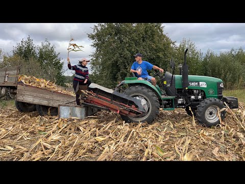 Видео: Агрегат для обламування  кукурудзи після вдосконалення! Врожайність з 0.10 га