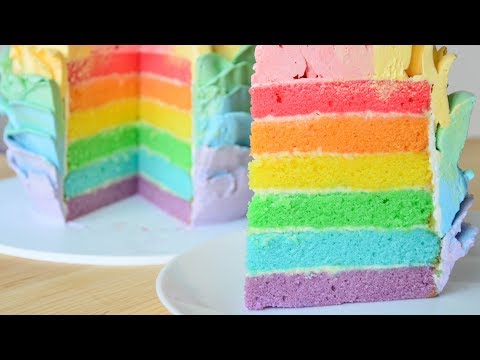 Видео: Радужный торт ☆ Радужный CandyBar ☆ Rainbow cake