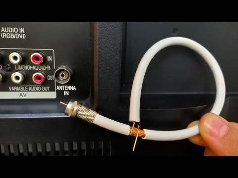 Видео: Кусок коаксиального кабеля разблокирует все телеканалы ⚡📺 Усилитель антенны