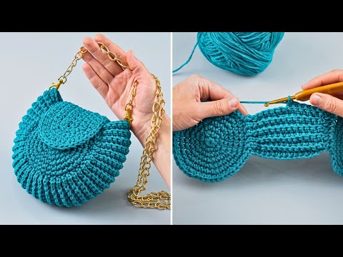 Видео: Простая вязаная крючком сумка через плечо Miarti🧶