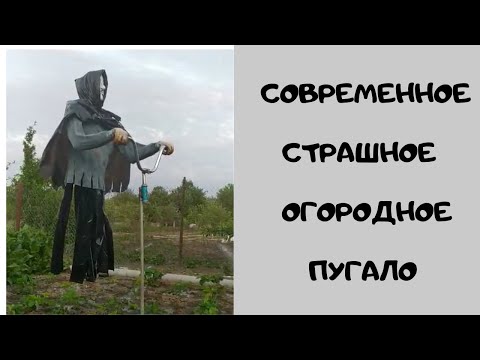 Видео: СОВРЕМЕННОЕ СТРАШНОЕ ОГОРОДНОЕ ПУГАЛО.