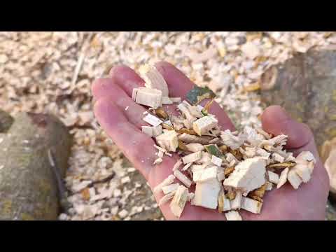 Видео: Робота щепоріза 4М-130TR PRO "shkiv"