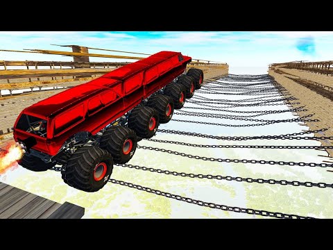 Видео: Эти Цепи в Небе Раздавят ЛЮБУЮ МАШИНУ BeamNG Drive Челлендж!