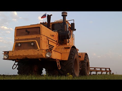 Видео: К-700А Весенняя вспашка, ПЛН-8-40