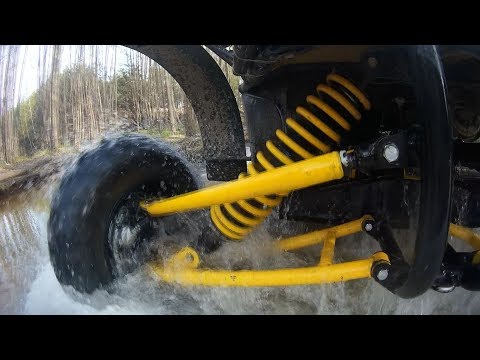 Видео: Самодельный багги БЕРКУТ. Работа подвески.