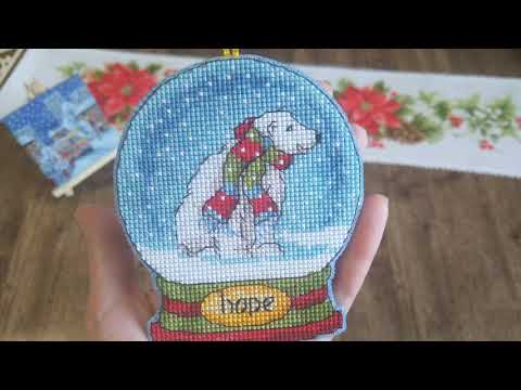 Видео: Мой рукодельный январь 2021/Вышивка/Финиши/Процессы/Риолис "Пуансетия"/Dimensions/Риолис