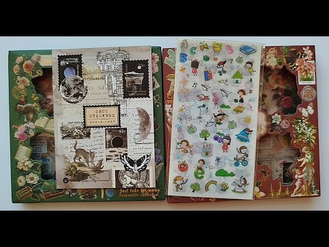 Видео: Обзор. Стикербуки и наклейки для оформления ежедневника. Часть 2.