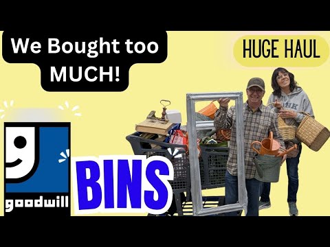 Видео: Можете ли вы поверить, что мы потратили столько долларов в аутлете Goodwill?