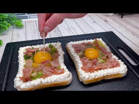 Видео: Сэндвич на завтрак за 10 минут 🕒💛 Мягкий, сливочный и абсолютно неотразимый! 🥪
