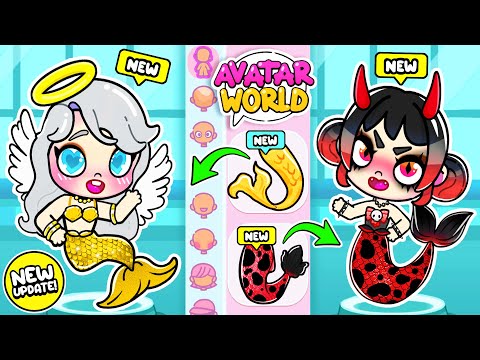 Видео: РУСАЛКА АНГЕЛ 😇 vs РУСАЛКА ДЕМОН 😈 | Обновление Avatar World ✅ Toca Life World