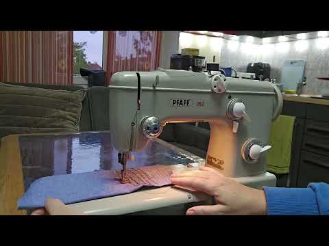 Видео: Nähmaschine PFAFF 362 automatic profi industrie — Test, Sewing machine review, швейная машина тест