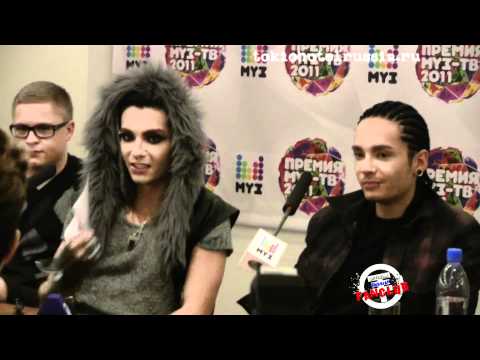 Видео: Пресс-конференция Tokio Hotel с русскими субтитрами, часть 1