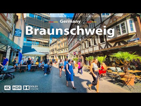 Видео: Брауншвейг, Германия 🇩🇪 | Прогулка по городу в 4K HDR 60fps 🚶 |  день в историческом городе 2025