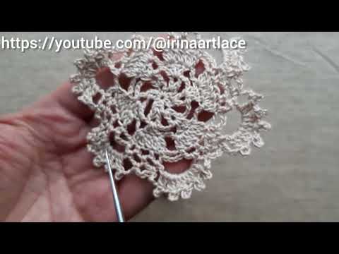 Видео: 🌼 Цветочный мотив крючком Цветок для вязания из мотивов