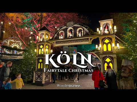 Видео: Кельн - Сказочная ночная рождественская ярмарка 🎄🎁 [4k]