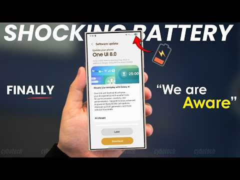 Видео: Samsung наконец-то отреагировала на проблему разрядки аккумулятора One UI 8
