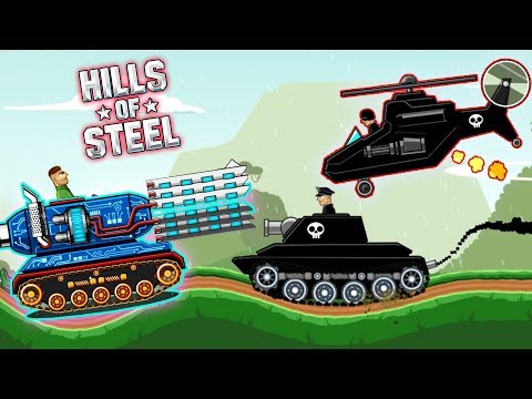 Видео: Мини монтаж - Танк МАМОНТ против БЕЗУМНЫХ БОССОВ в HILLS of STEEL мульт игра про танки для детей