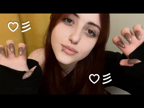 Видео: асмр потрогаю твоё лицо ♡彡 немного поцарапаю )