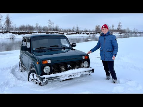 Видео: Lada 4x4 «Нива» зимой. На природу через сугробы