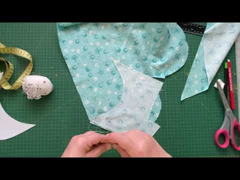 Видео: Как кроить бандану-косынку с козырьком