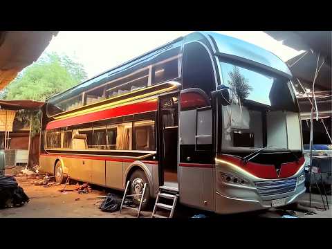 Видео: Мужчины строят DIY Пассажирский спальный автобус | От начала до конца @Amazingtechnology-jz8jk