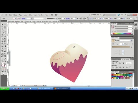 Видео: Рисуем изометрическую иконку сердца