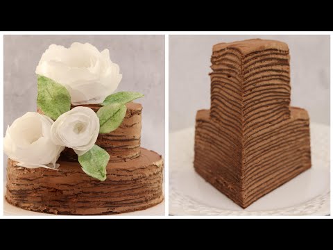 Видео: ШОКОЛАДНЫЙ БЛИННЫЙ ТОРТ 🌸Вафельные цветы🌸 ПРОСТОЙ РЕЦЕПТ🌸  Chocolate crepe cake