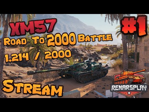 Видео: 🔥 Путь до 2000 боёв На XM57 🔥1 214🔥 Фармим Серебро 🔥 в World Of Tanks 2.0 - LV - #126 - #renarsplay