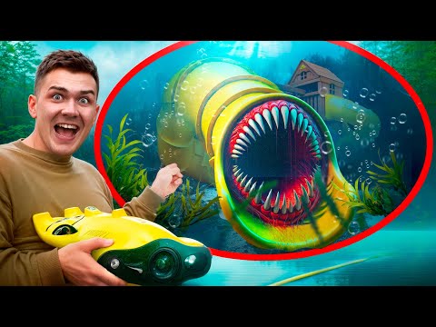 Видео: Мой ДРОН Заснял ГОРКУ ПОЖИРАТЕЛЬ под ВОДОЙ в РЕАЛЬНОЙ ЖИЗНИ!