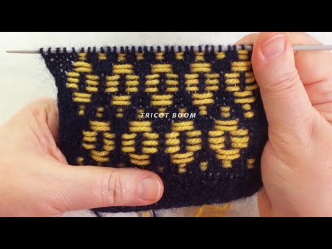 Видео: Эстонское плетение (вязание инкрустацией). Roositud - estonian inlay technique, weaving knitting #3.