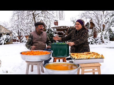 Видео: Уютная Зимняя Кухня | Турецкий Обед на Открытом Огне