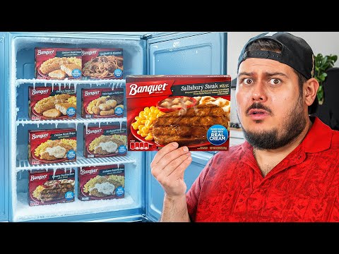 Видео: Мы съели ВСЕ замороженные блюда из банкета