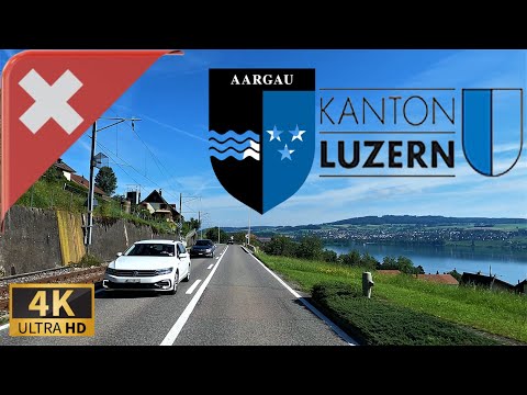 Видео: ВОЖДЕНИЕ В ААРГАУ-КАНТОН ЛЮЦЕРН, ШВЕЙЦАРИЯ I 4K 60fps