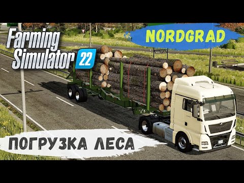 Видео: FS 22 - Nordgrad.  НОВЫЙ МАН.  Погрузка ЛЕСА.  Купил СОБАКУ # 10