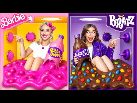 Видео: 1000 Загадочных Кнопок Челлендж | Барби vs Братц от Multi DO Challenge