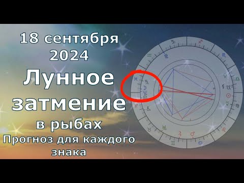 Видео: Лунное затмение 18 сентября 2024, прогноз для каждого знака